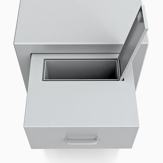 Basel Deposit OV III 2 - Deposit-Wertschutzschrank D-III , Schublade rückseitig ohne Schloss